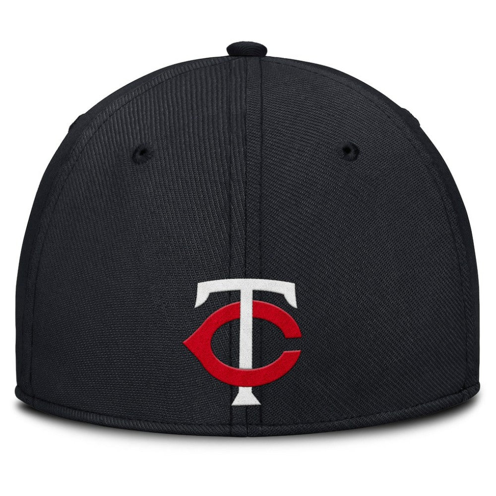 Minnesota Twins Rise Swoosh Performance Flex Hat - Gray/Navy | Nike