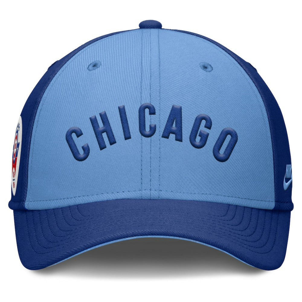 Chicago Cubs Rise Swoosh Performance Flex Hat - Royal/Light Blue | Nike