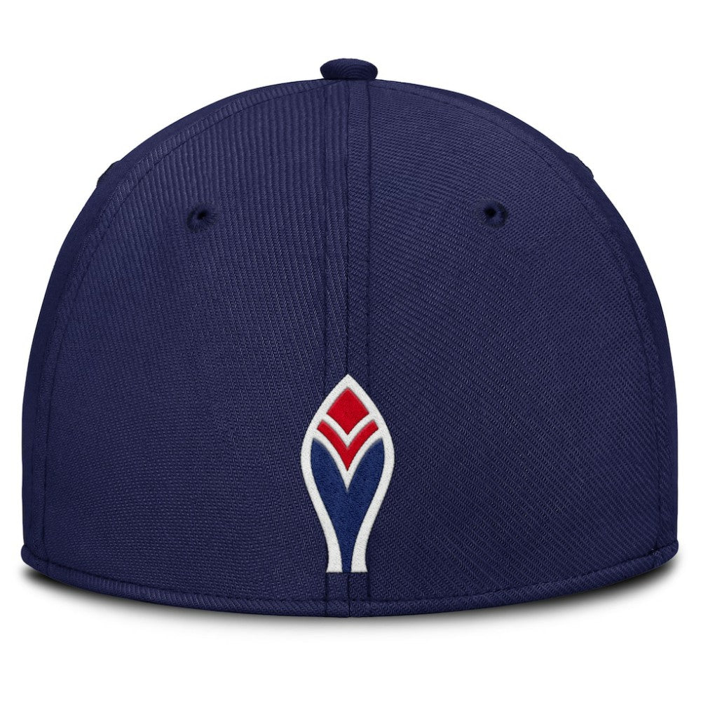 Atlanta Braves Rise Swoosh Performance Flex Hat - Navy/Red | Nike