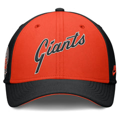 San Francisco Giants Rise Swoosh Performance Flex Hat - Black/Orange | Nike