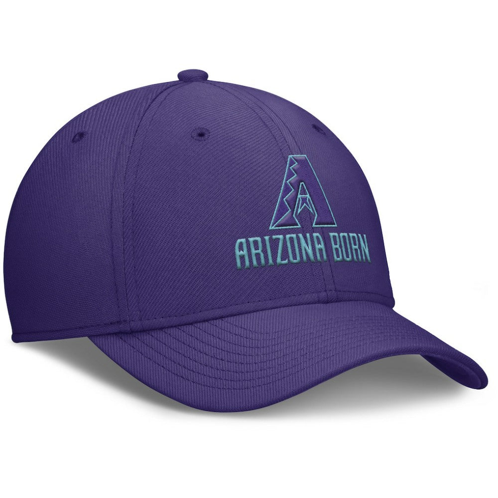 Arizona Diamondbacks 2025 City Connect Rise Swoosh Performance Flex Hat - Purple | Nike
