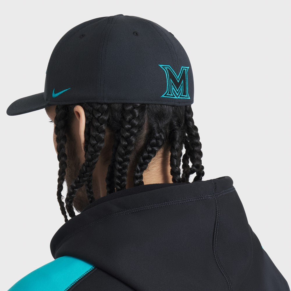 Miami Marlins 2025 City Connect Performance Swoosh Flex Hat - Black | Nike