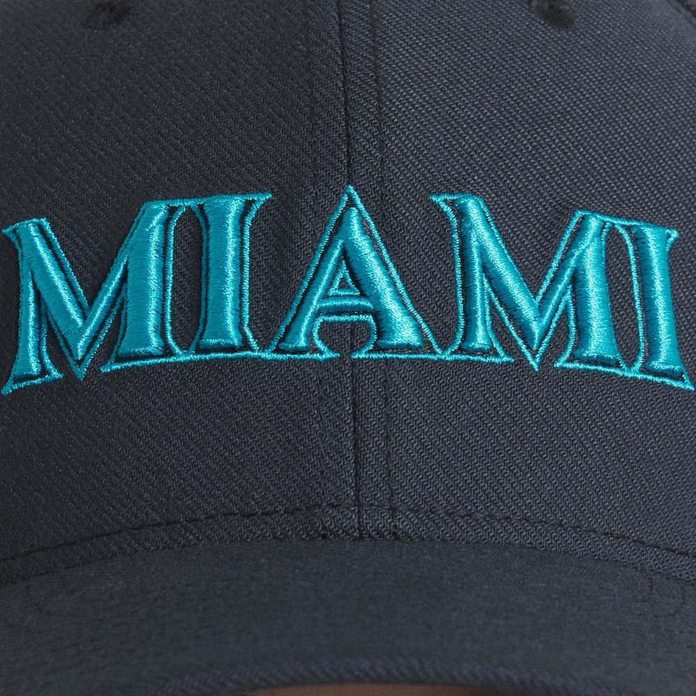 Miami Marlins 2025 City Connect Performance Swoosh Flex Hat - Black | Nike