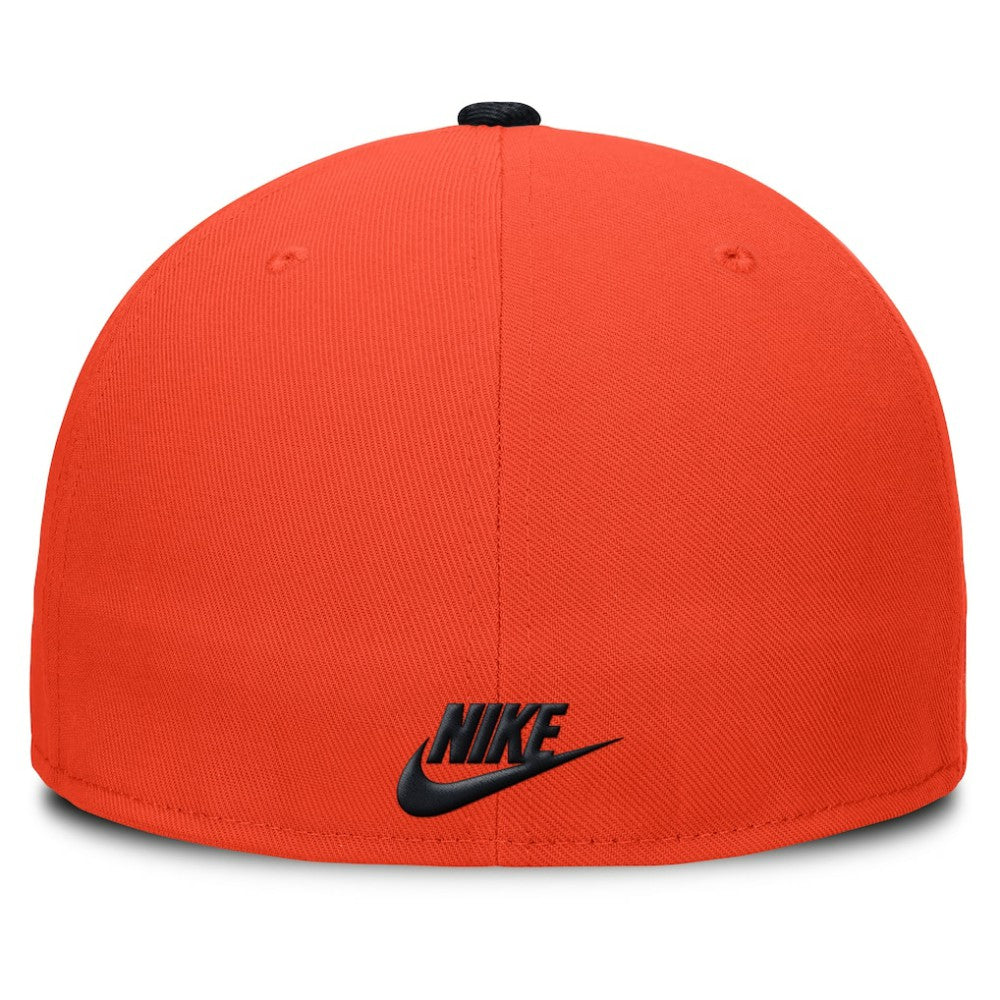Detroit Tigers Cooperstown Two-Tone Dri-FIT Round Bill True Fitted Hat - Orange | Nike