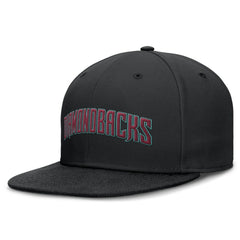 Arizona Diamondbacks Wordmark Dri-FIT Round Bill True Fitted Hat - Black | Nike