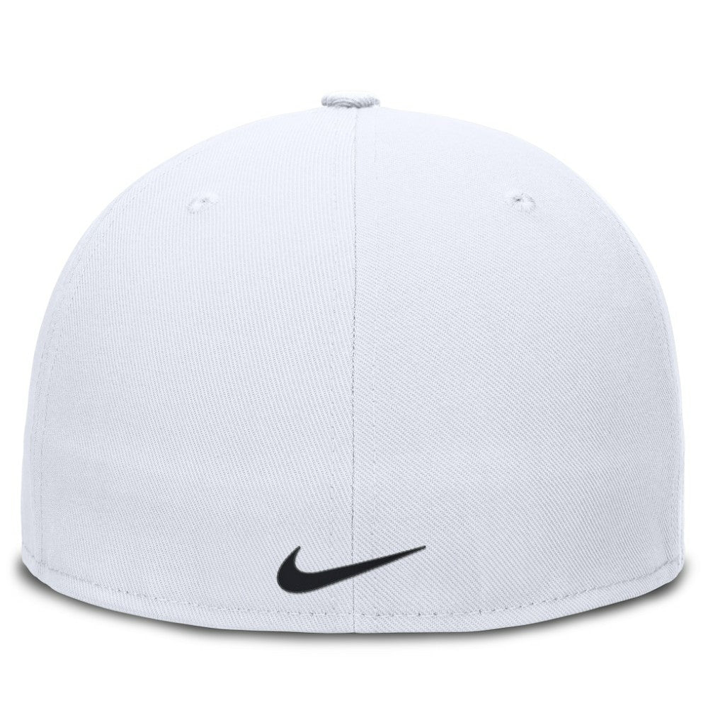 New York Yankees Wordmark Dri-FIT Round Bill True Fitted Hat - White | Nike