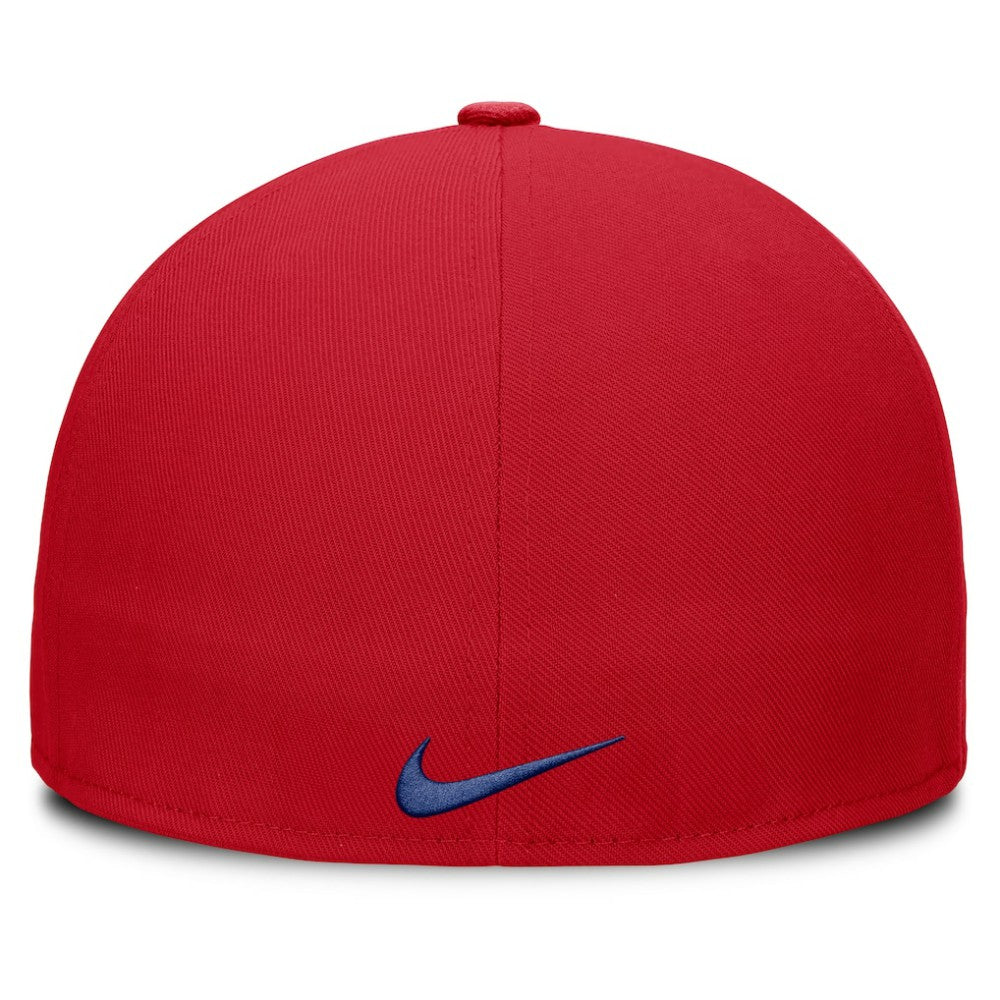 Philadelphia Phillies Wordmark Dri-FIT Round Bill True Fitted Hat - Red | Nike