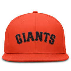 San Francisco Giants Wordmark Dri-FIT Round Bill True Fitted Hat - Orange | Nike