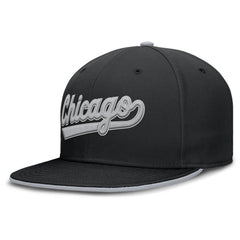 Chicago White Sox Primetime Dri-FIT Round Bill True Fitted Hat - Black | Nike