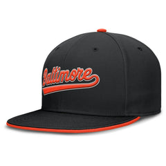 Baltimore Orioles Primetime Dri-FIT Round Bill True Fitted Hat - Black | Nike