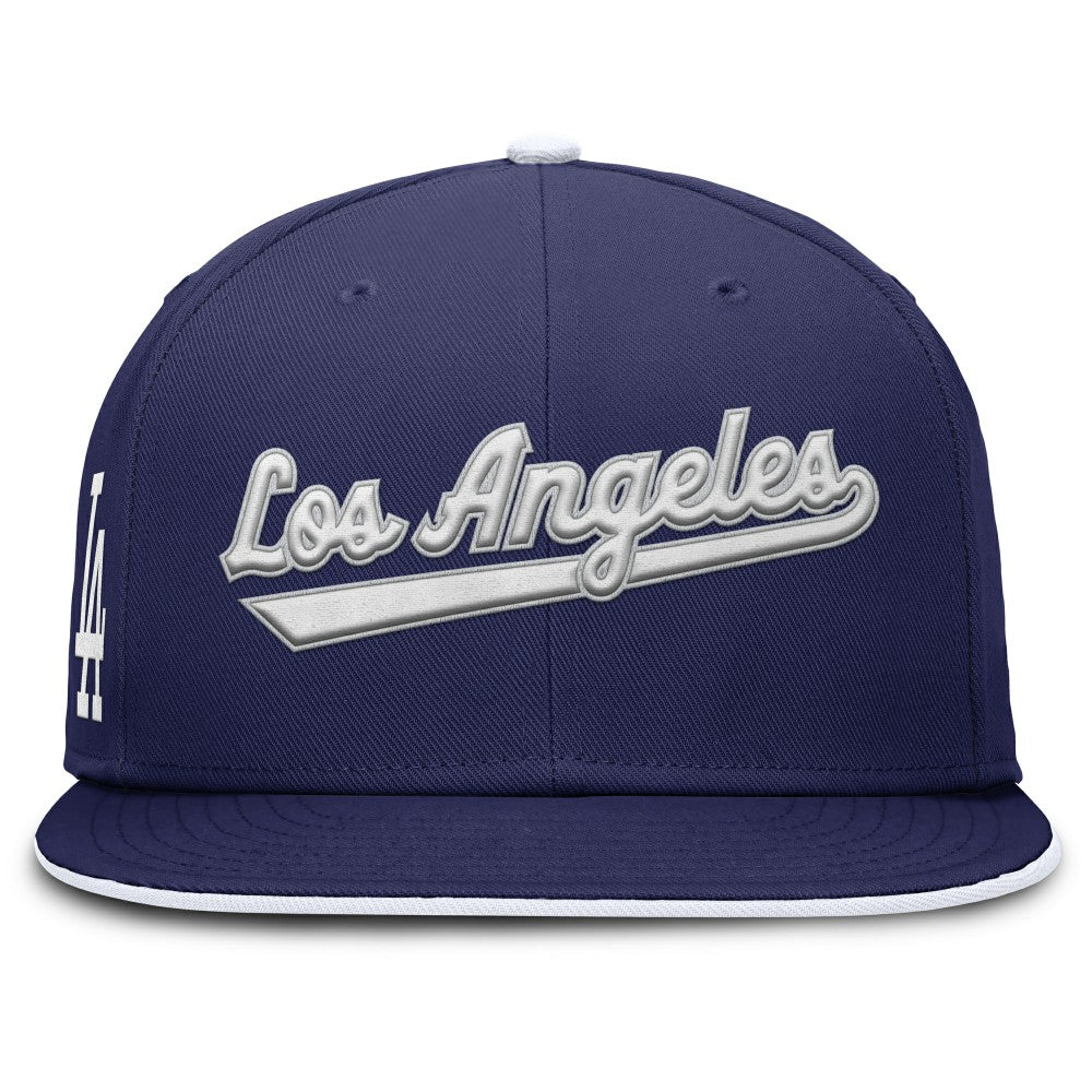Los Angeles Dodgers Primetime Dri-FIT Round Bill True Fitted Hat - Royal | Nike