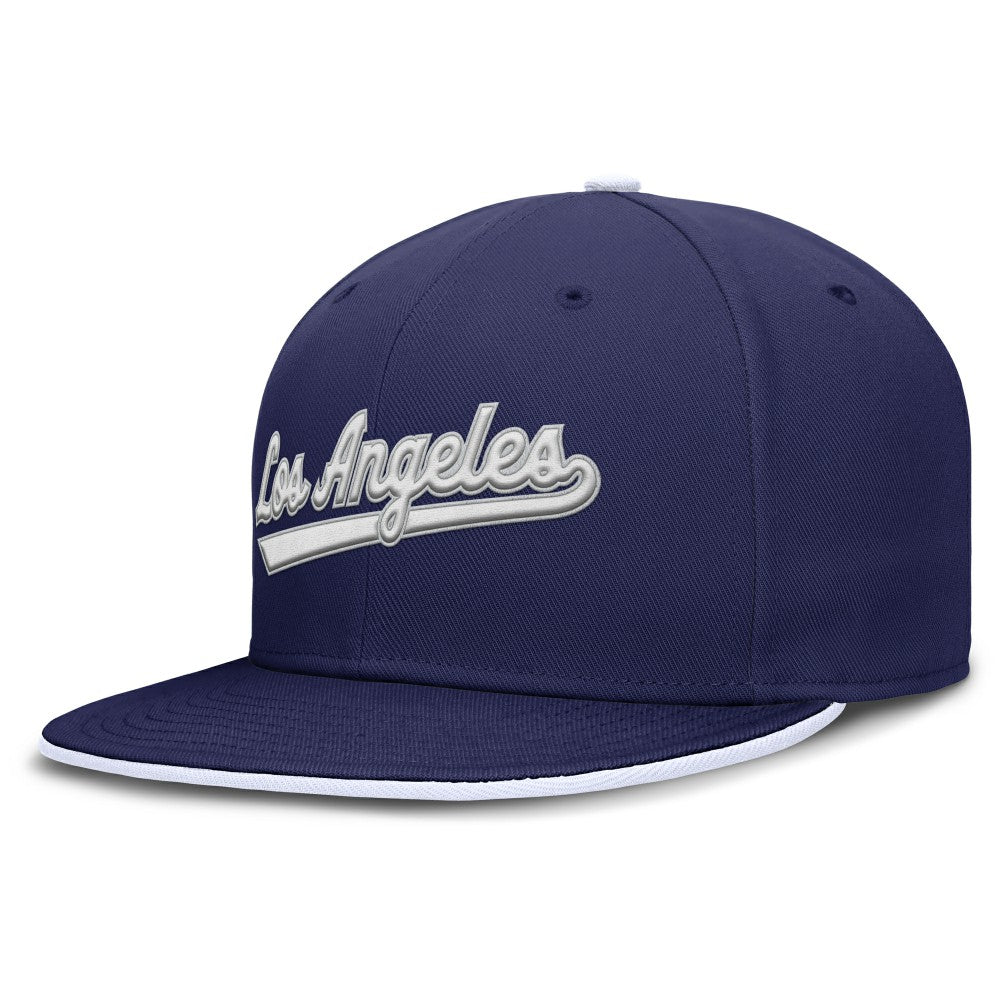 Los Angeles Dodgers Primetime Dri-FIT Round Bill True Fitted Hat - Royal | Nike