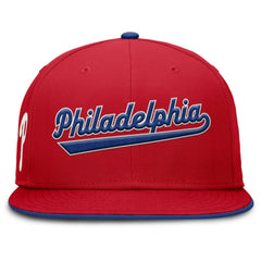 Philadelphia Phillies Primetime Dri-FIT Round Bill True Fitted Hat - Red | Nike