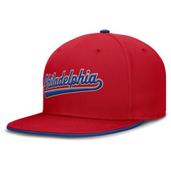 Philadelphia Phillies Primetime Dri-FIT Round Bill True Fitted Hat - Red | Nike