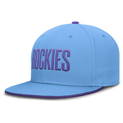 Colorado Rockies 2025 City Connect True Performance Fitted Hat - Light Blue | Nike