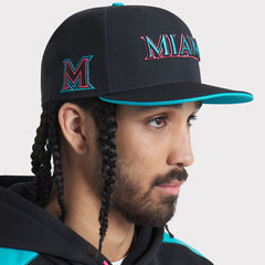 Miami Marlins 2025 City Connect Performance Fitted Hat - Black | Nike