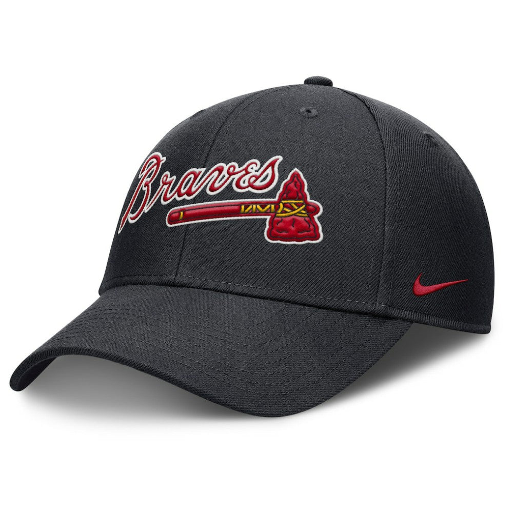 Atlanta Braves Rise Gaberdine Adjustable Hat - Navy | Nike