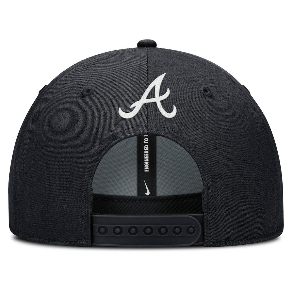 Atlanta Braves Rise Gaberdine Adjustable Hat - Navy | Nike