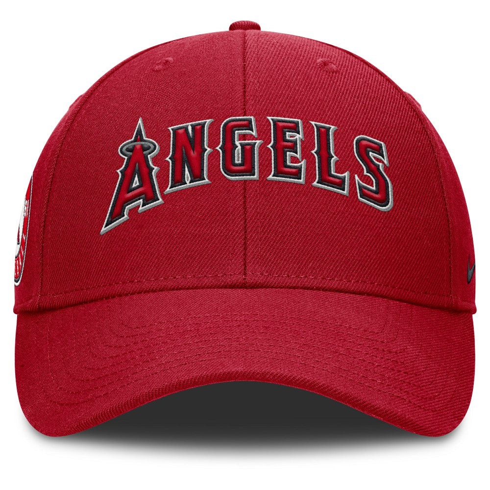 Los Angeles Angels Rise Gaberdine Adjustable Hat - Red | Nike