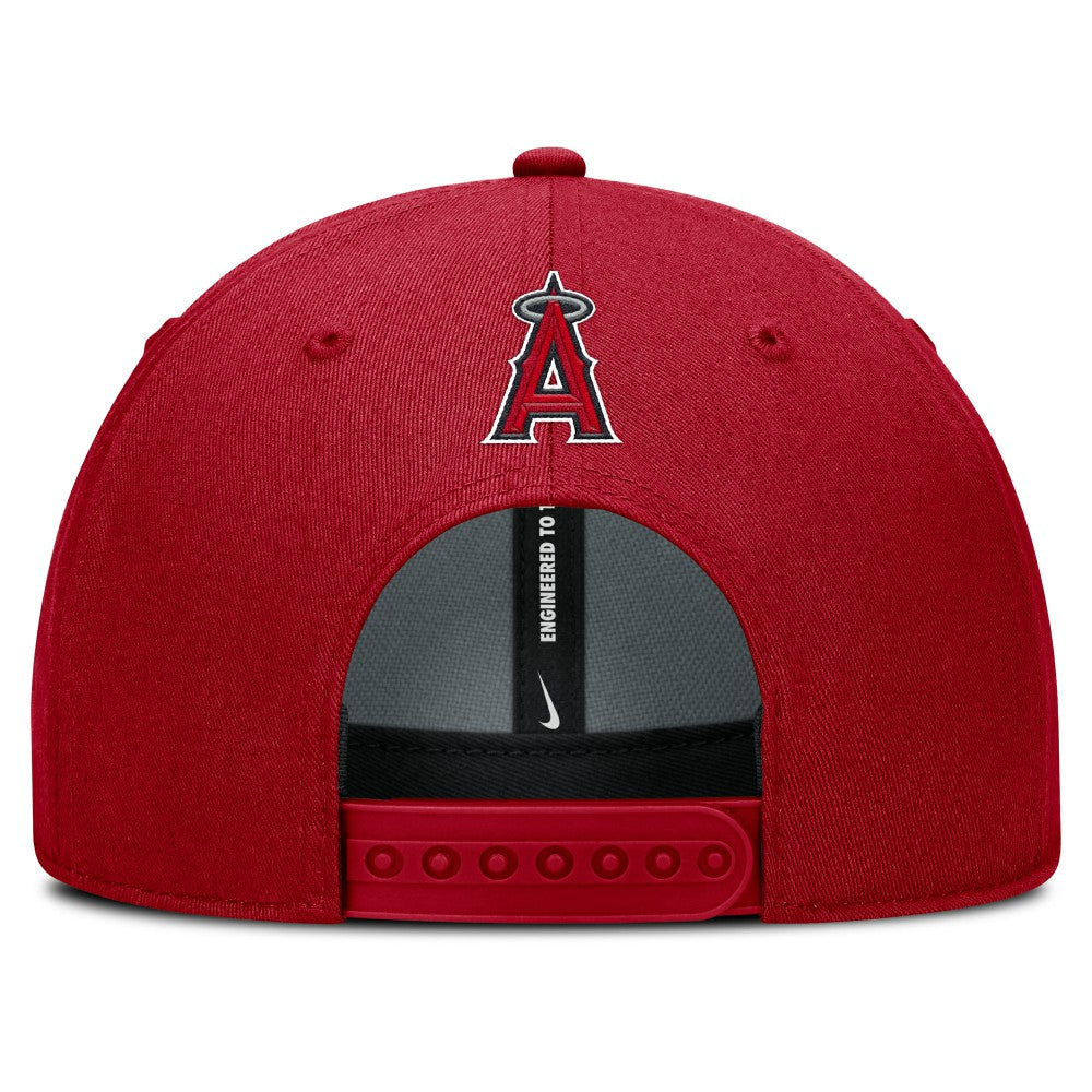 Los Angeles Angels Rise Gaberdine Adjustable Hat - Red | Nike