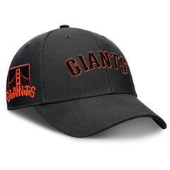 San Francisco Giants Rise Gaberdine Adjustable Hat - Black | Nike