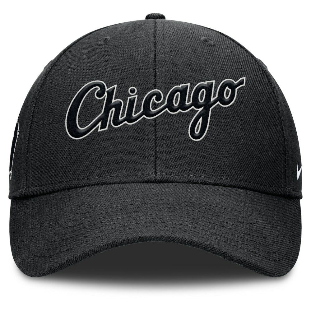 Chicago White Sox Rise Gaberdine Adjustable Hat - Black | Nike