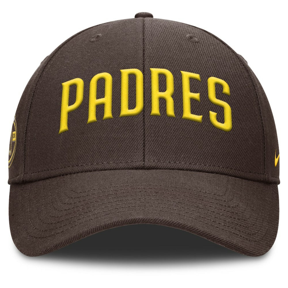 San Diego Padres Rise Gaberdine Adjustable Hat - Brown | Nike