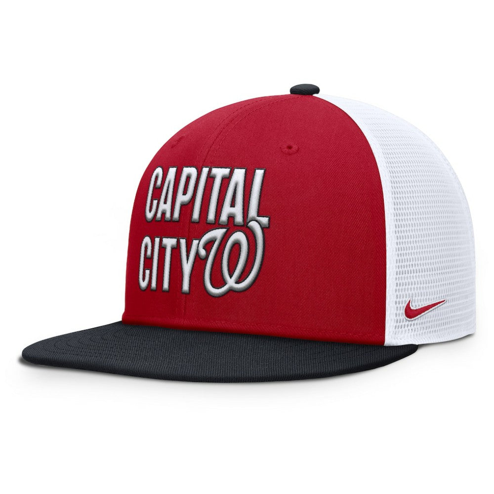 Washington Nationals Pro Trucker Snapback Hat - Red | Nike