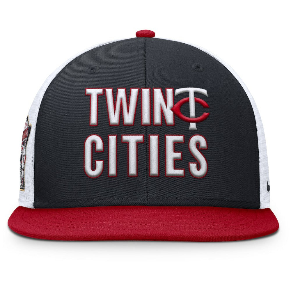 Minnesota Twins Pro Trucker Snapback Hat - Navy | Nike