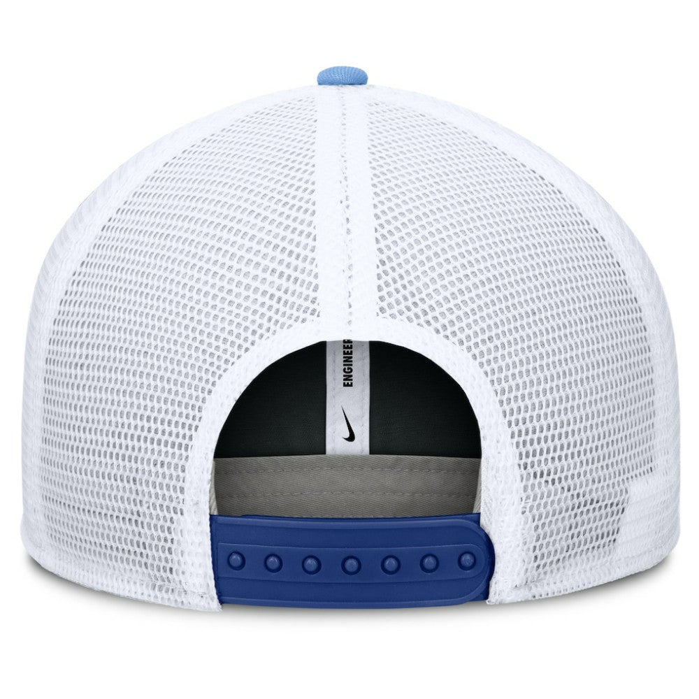 Kansas City Royals Pro Performance Trucker Snapback Hat - Royal/Light Blue | Nike
