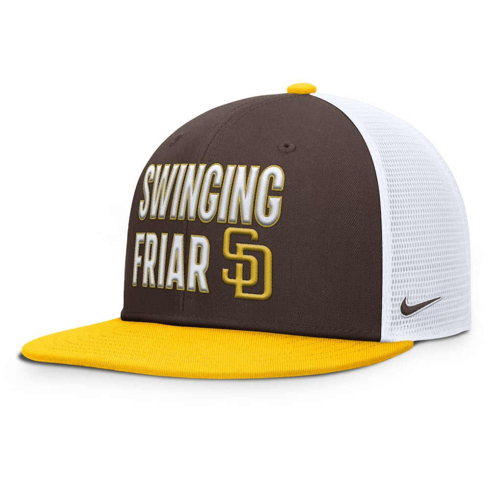 San Diego Padres Pro Trucker Snapback Hat - Brown | Nike