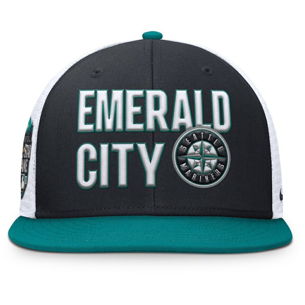 Seattle Mariners Pro Trucker Snapback Hat - Navy | Nike