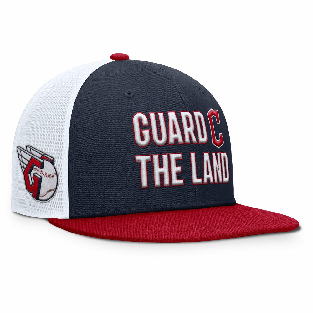 Cleveland Guardians Pro Trucker Snapback Hat - Navy | Nike