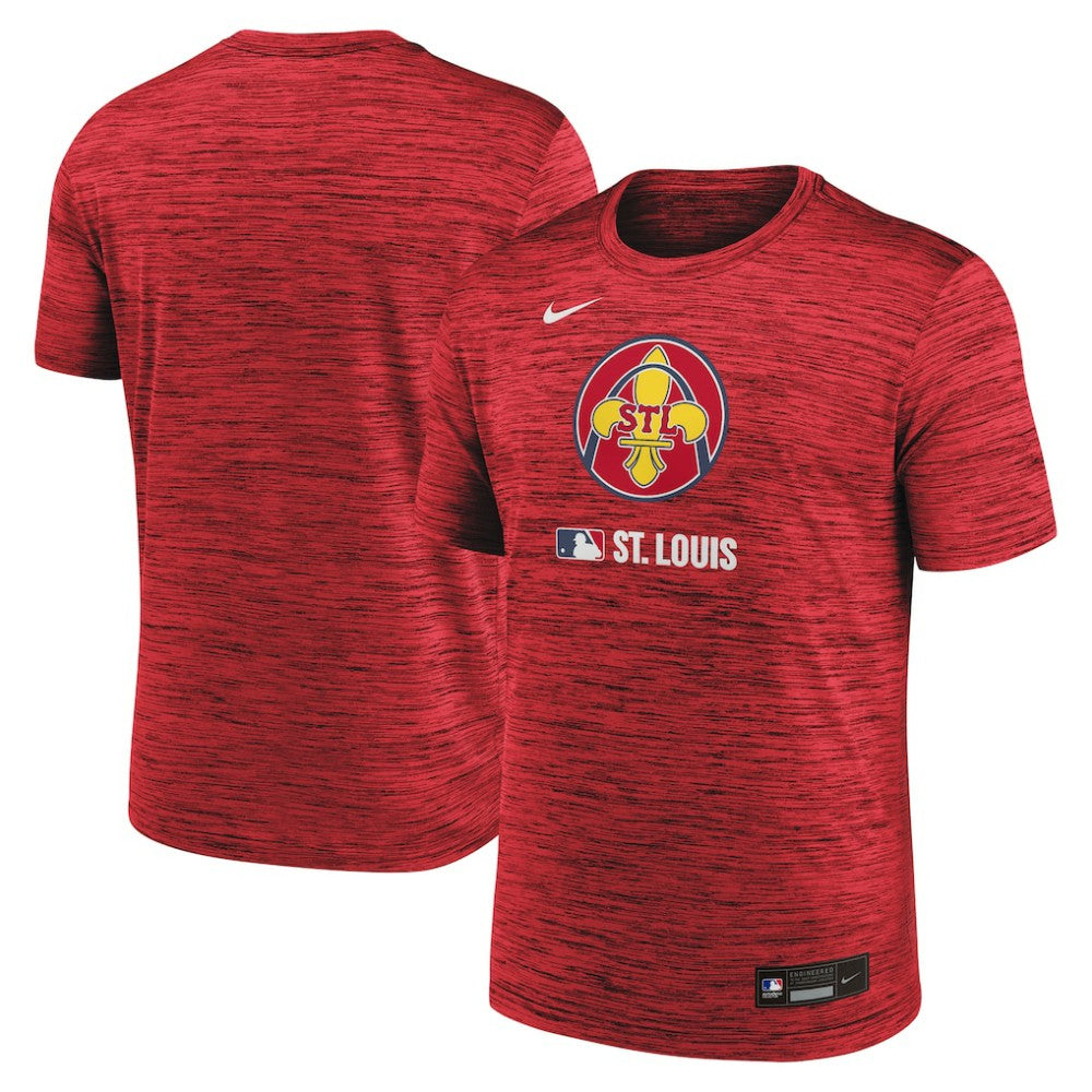 St. Louis Cardinals Authentic Collection City Connect Velocity Dri-FIT T-Shirt - Red | Nike