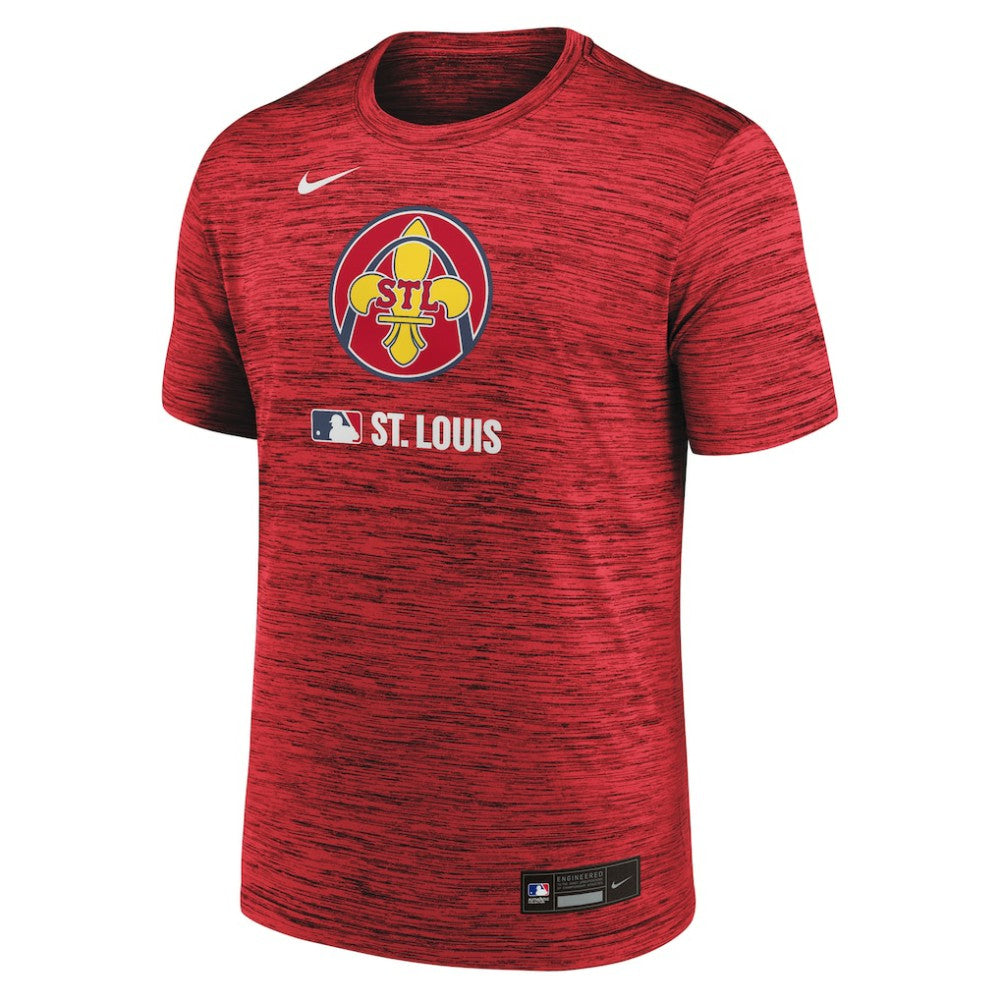 St. Louis Cardinals Authentic Collection City Connect Velocity Dri-FIT T-Shirt - Red | Nike
