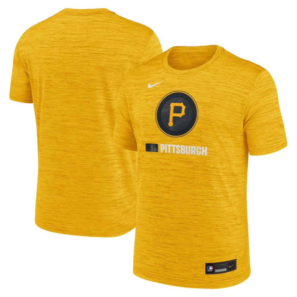 Pittsburgh Pirates Authentic Collection City Connect Velocity Dri-FIT T-Shirt - Gold | Nike