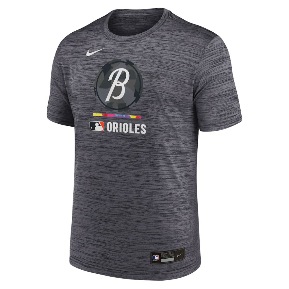 Baltimore Orioles Authentic Collection City Connect Velocity Dri-FIT T-Shirt - Black | Nike