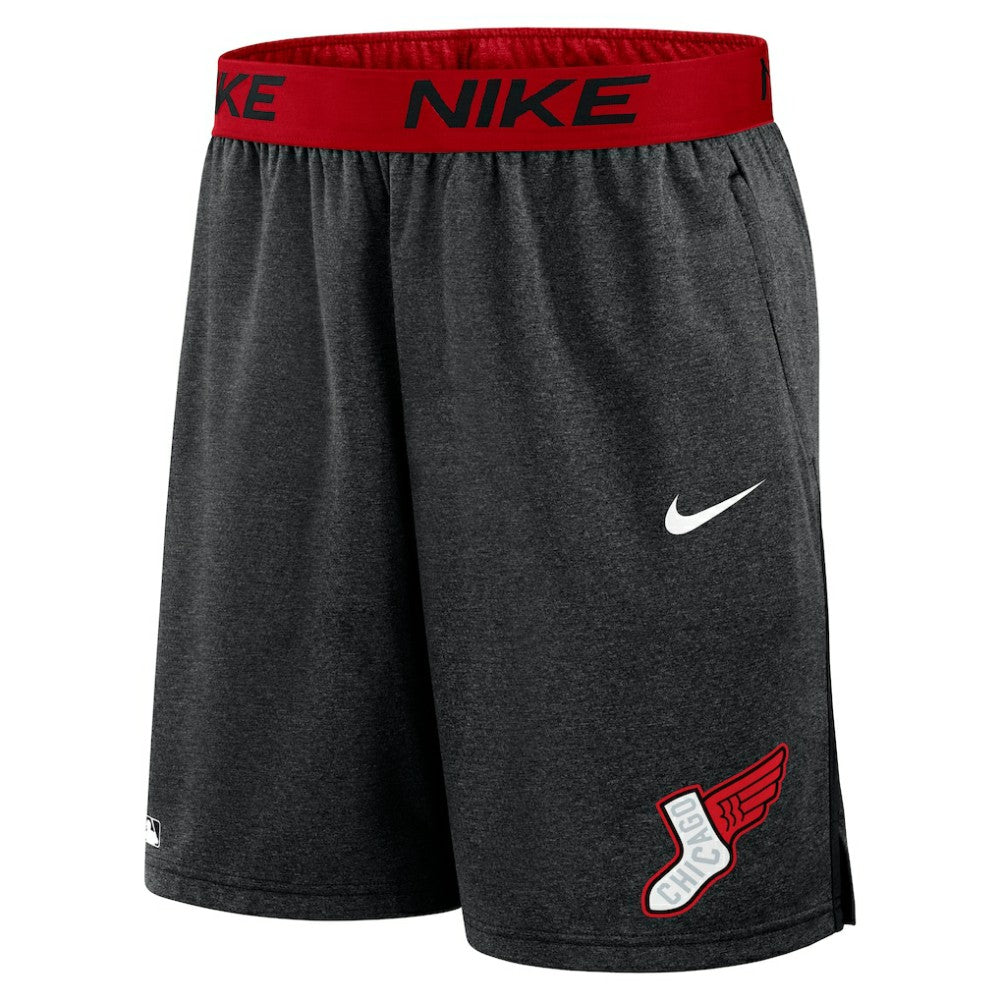 Chicago White Sox 2025 City Connect Authentic Collection Knit Shorts - Charcoal/Red | Nike