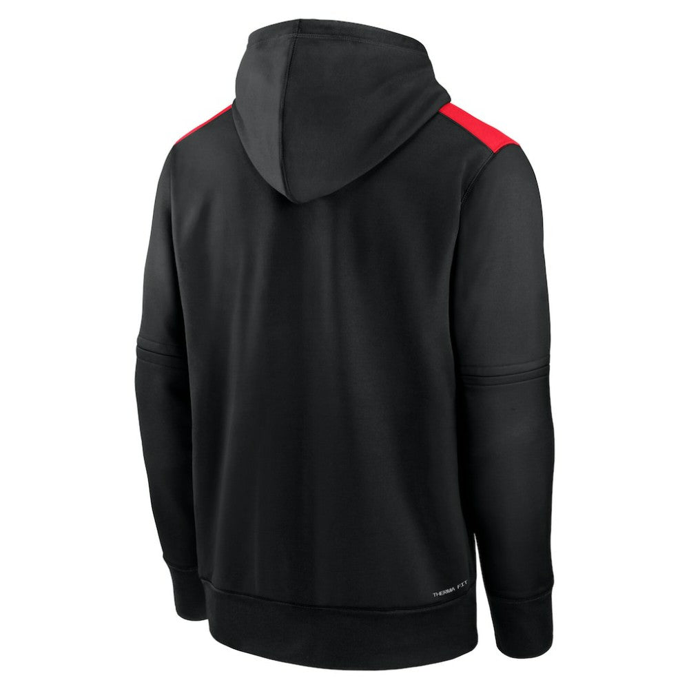 Cincinnati Reds Authentic Collection City Connect Therma Pullover Hoodie - Black | Nike
