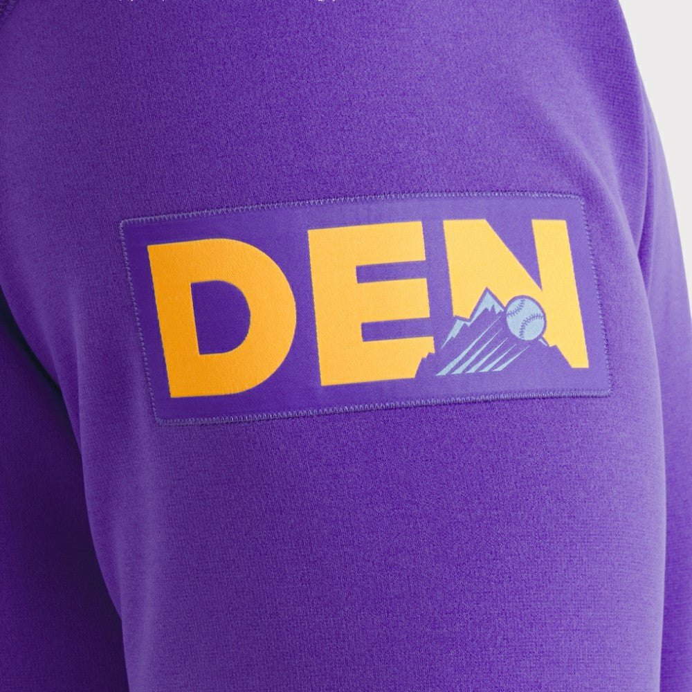 Colorado Rockies 2025 City Connect Authentic Collection Therma Pullover Hoodie - Purple | Nike