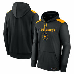 Pittsburgh Pirates Authentic Collection City Connect Therma Pullover Hoodie - Black | Nike