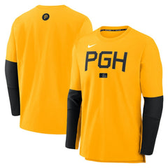 Pittsburgh Pirates 2025 City Connect Authentic Collection Player Dri-FIT Lightweight Pullover - Gold | Nike