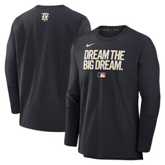 Texas Rangers 2025 City Connect Authentic Collection Player Dri-FIT Lightweight Pullover - Black | Nike