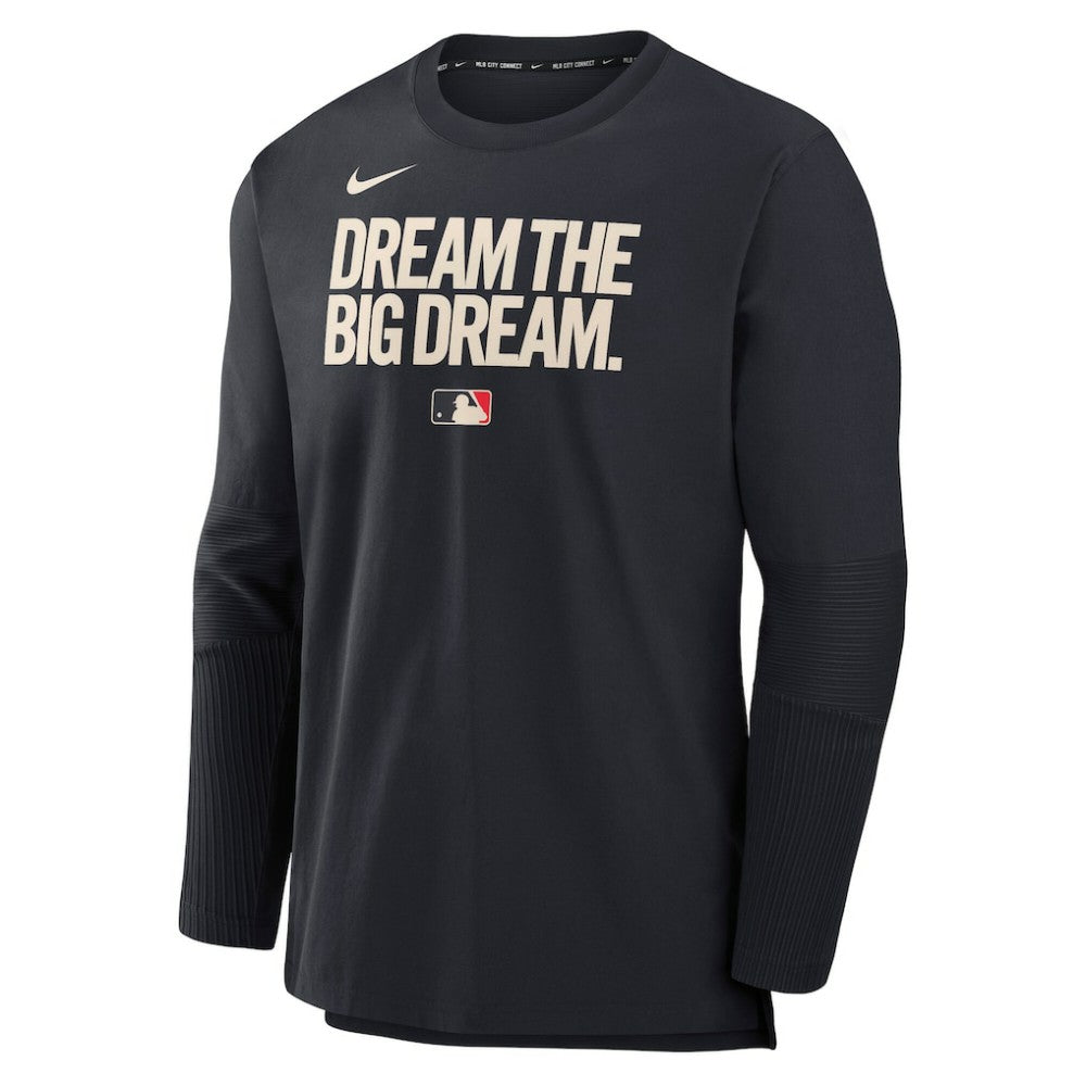 Texas Rangers 2025 City Connect Authentic Collection Player Dri-FIT Lightweight Pullover - Black | Nike