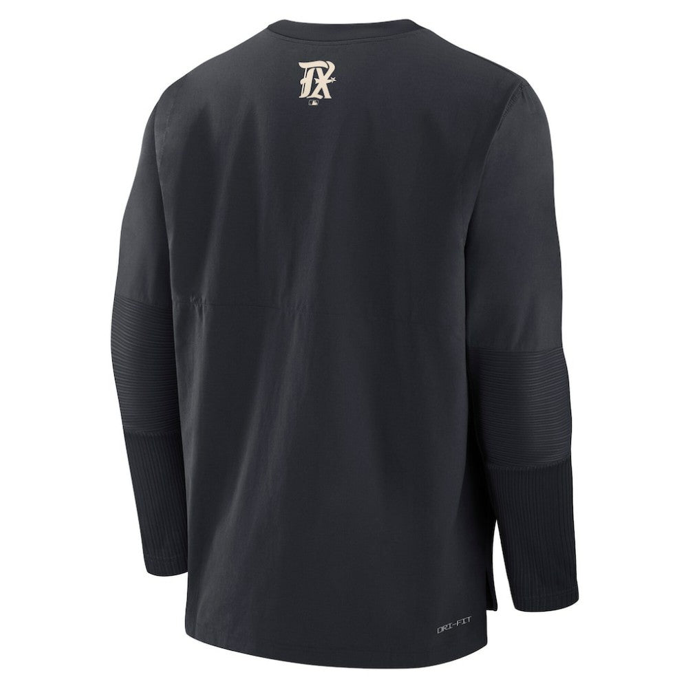Texas Rangers 2025 City Connect Authentic Collection Player Dri-FIT Lightweight Pullover - Black | Nike