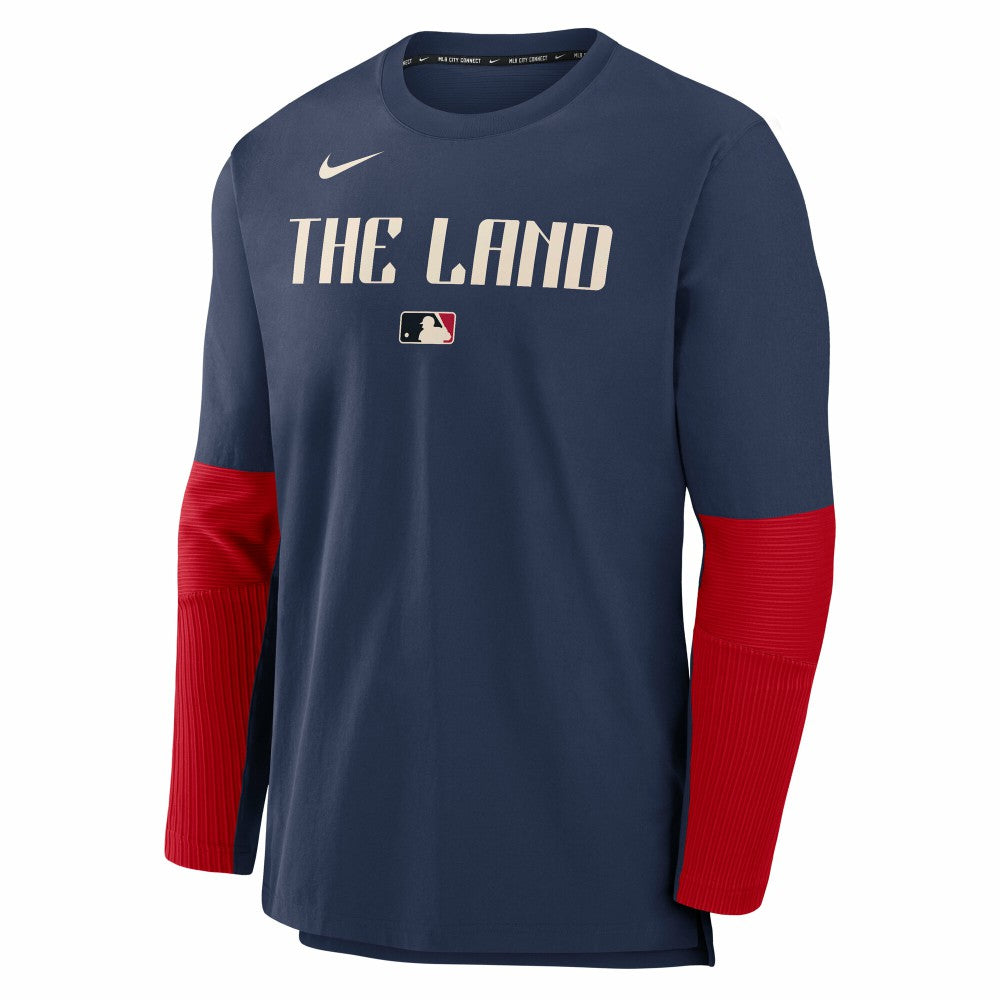 Cleveland Guardians 2025 City Connect Authentic Collection Player Dri-FIT Lightweight Pullover - Navy | Nike