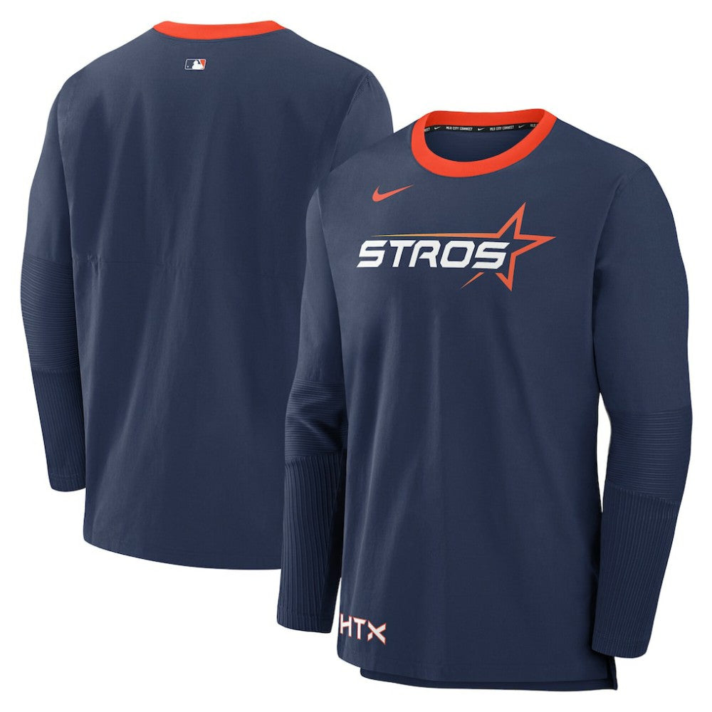 Houston Astros 2025 City Connect Authentic Collection Lightweight Player Performance Long Sleeve Top - Navy | Nike