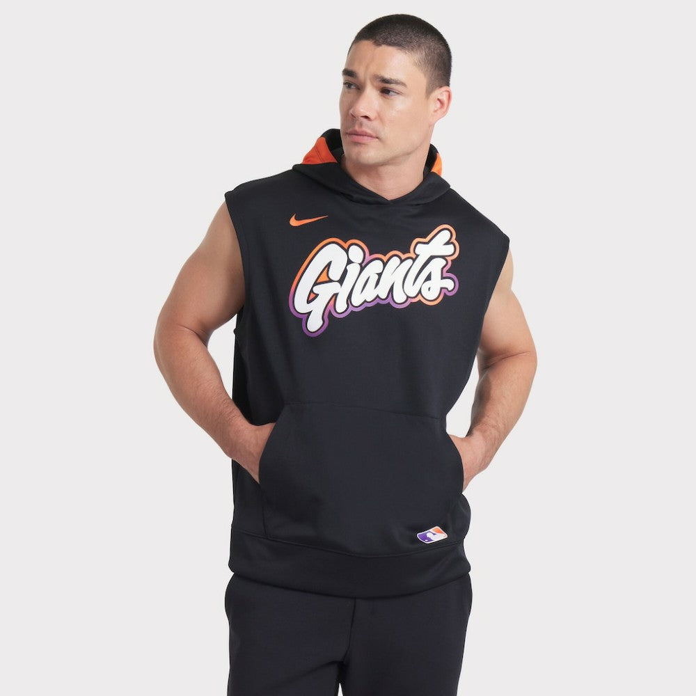 San Francisco Giants 2025 City Connect Authentic Collection Dri-FIT Sleeveless Hoodie - Black | Nike