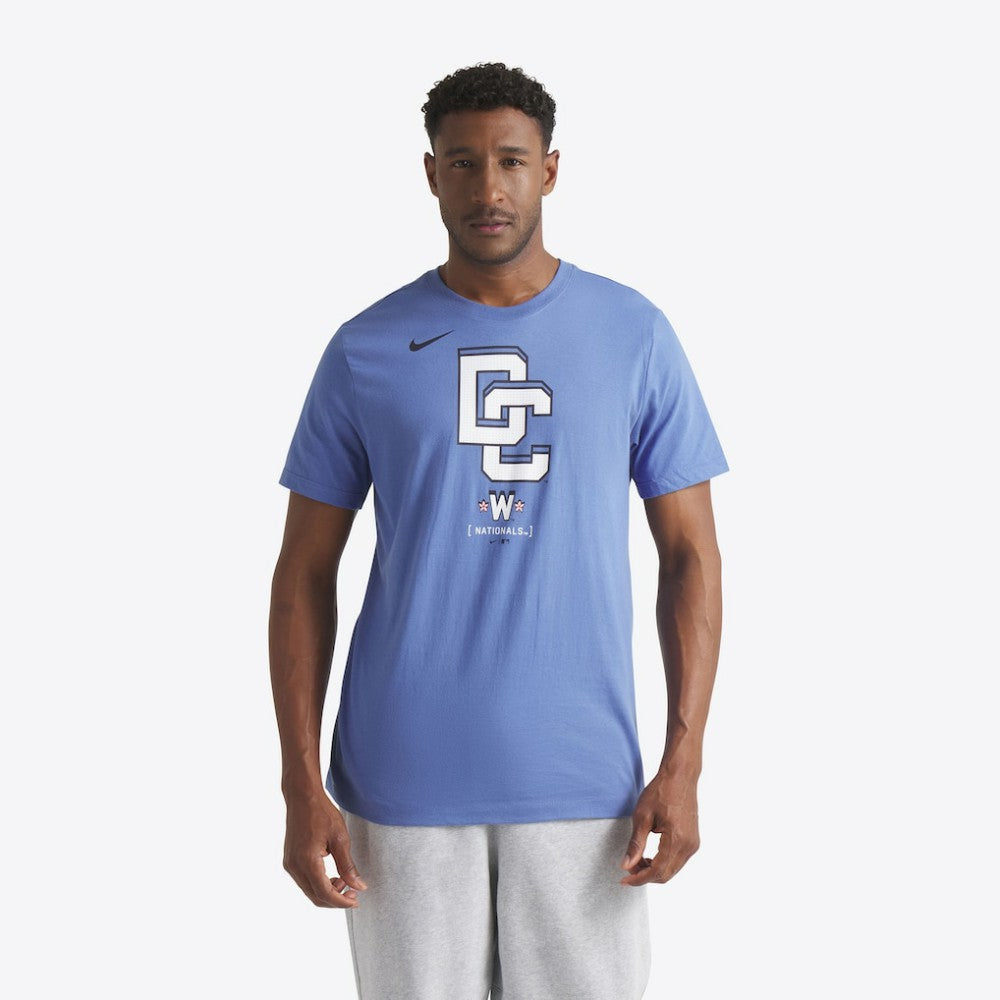 Washington Nationals 2025 City Connect Logo T-Shirt - Blue | Nike