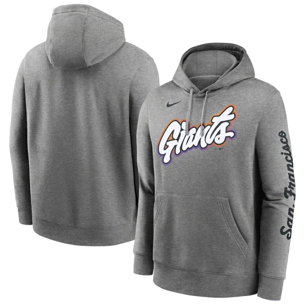 San Francisco Giants 2025 City Connect French Terry Club Pullover Hoodie - Heather Gray | Nike